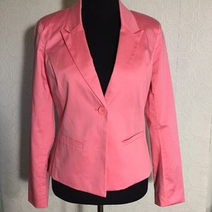 Metaphor pink stretch cotton blazer women’s 4